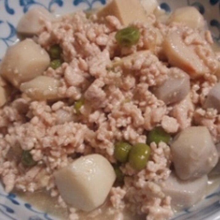 高野豆腐と里芋のそぼろ煮